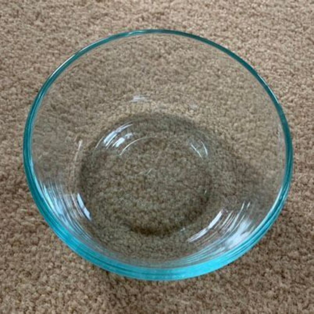 Pyrex 7200 Blue Tint Glass 2 Cup Mixing Bowl